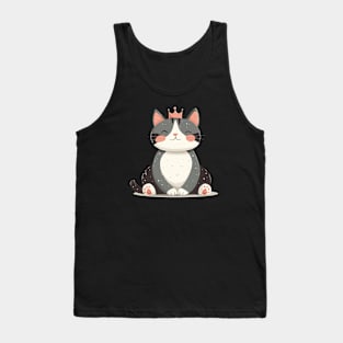 Cute Kawaii Cat Queen Tank Top